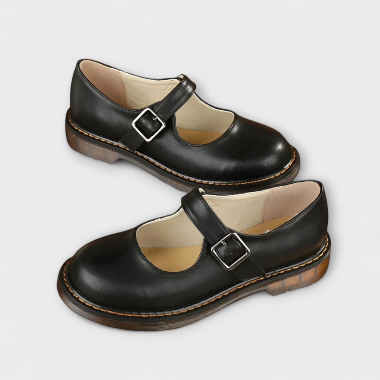 Women’s Classic Mary Jane Shoes – Buckle Strap Flats with Comfortable Sole