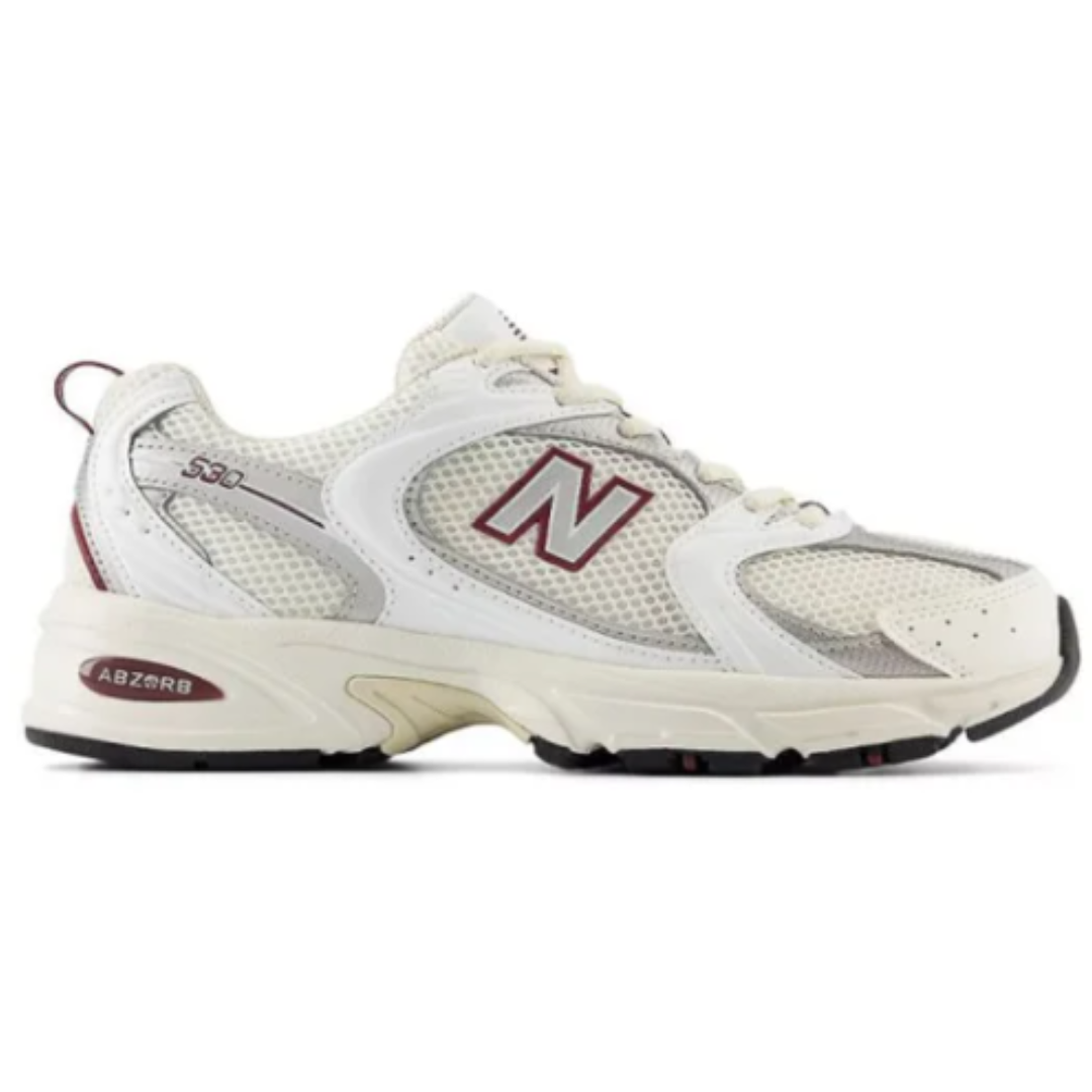 New Balance 530 Sea Salt White Mercury Red