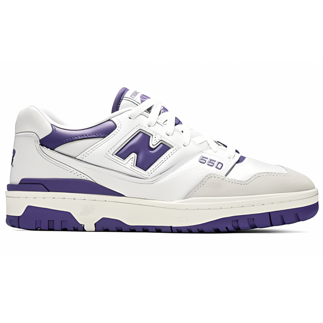 New Balance 550 Purple White