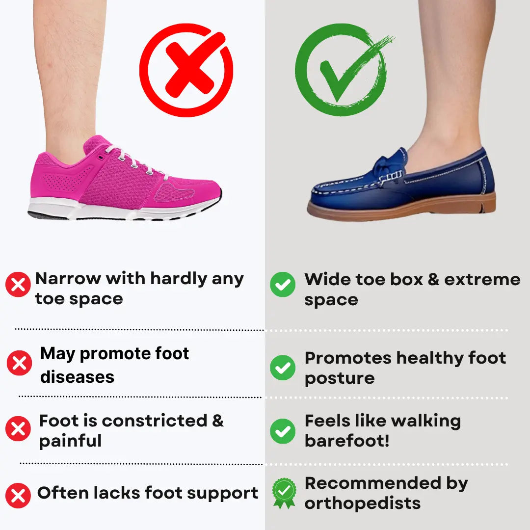 Women’s Orthopedic Soft Leather Slip-On Loafers – Comfortable Walking Shoes